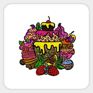 Sweet cake Sticker